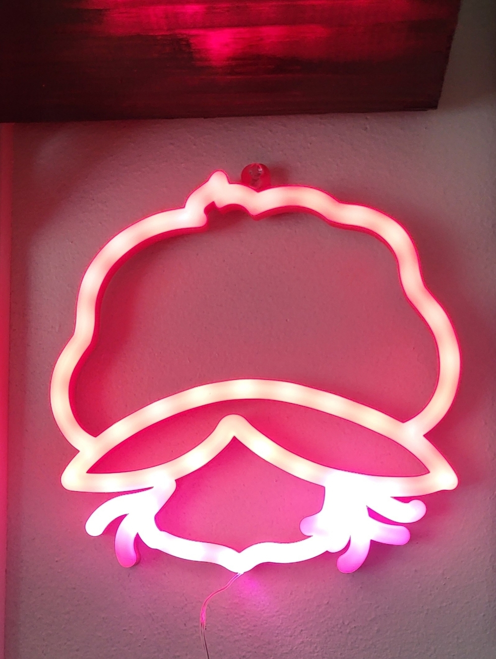 Strawberry Shortcake Silhouette LED Wall Art